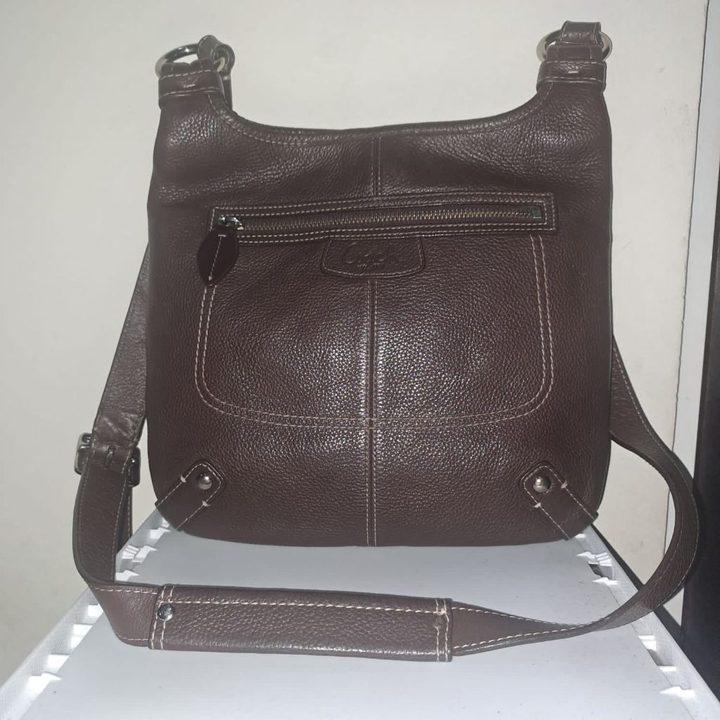 Tas Sling Coach Authentic Crossbody Pebbled Leather Penelope Hippie