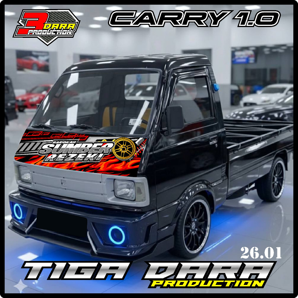 STICKER DECAL KABIN DEPAN MOBIL CARRY1.0 PICK UP,BEBAS REQUEST KD 26.01