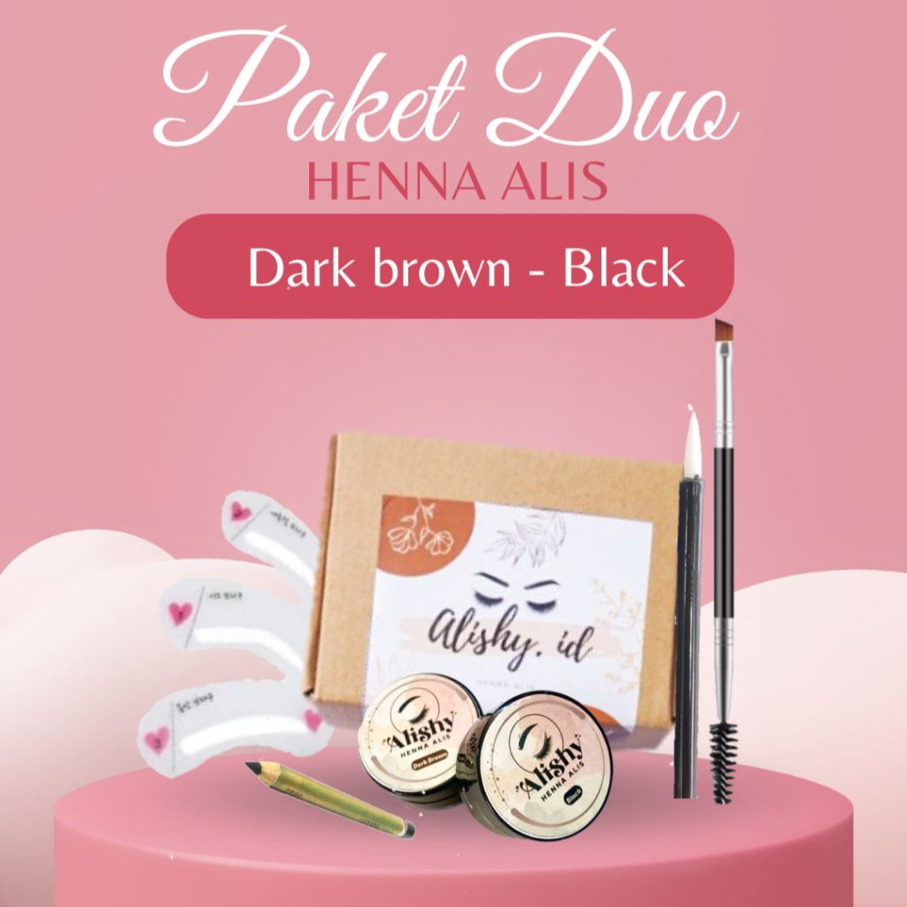 PAKET 2- Alishy Henna Alis/Henna Alis Tahan Lama Halal