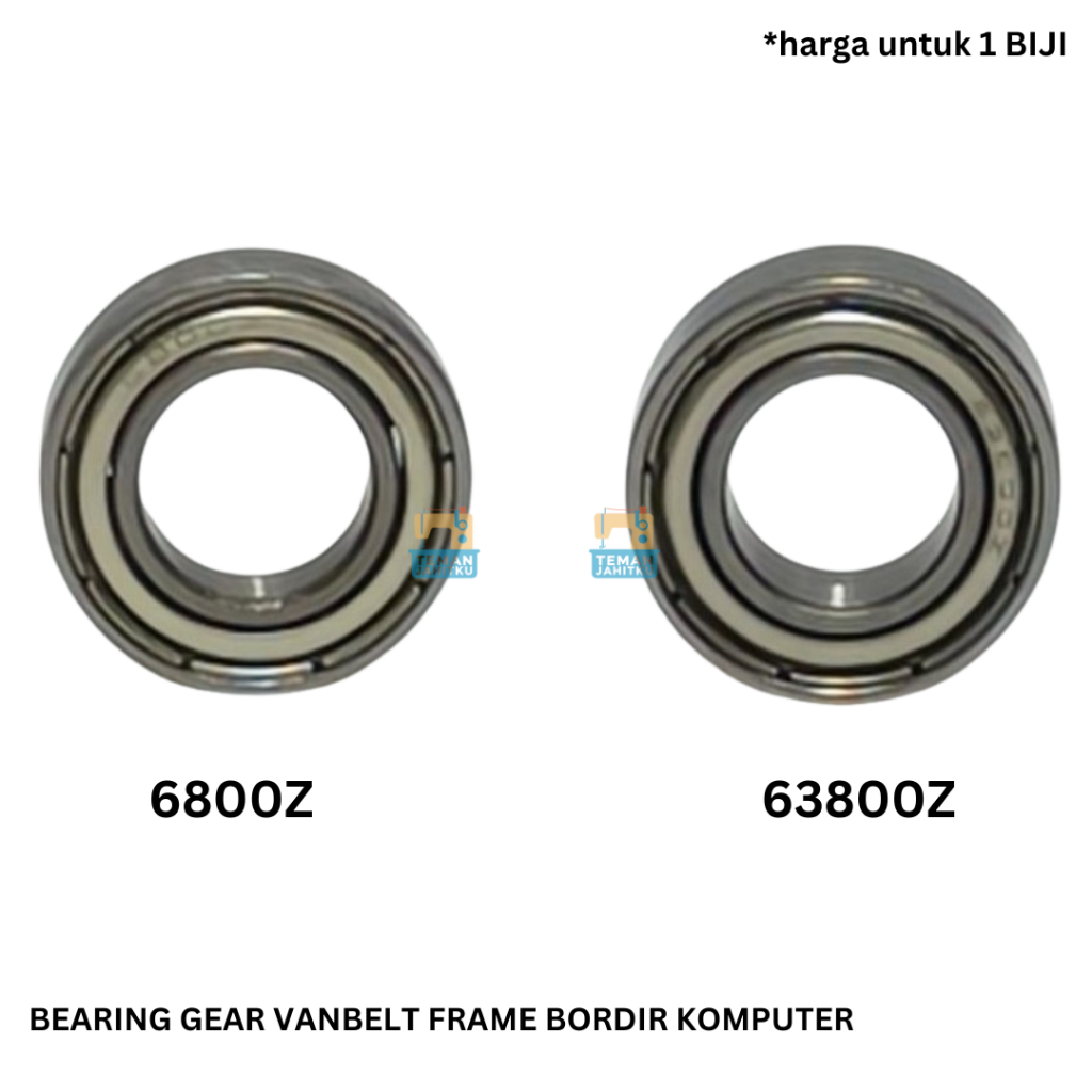 6800Z / 63800Z Bearing MESIN JAHIT BORDIR KOMPUTER