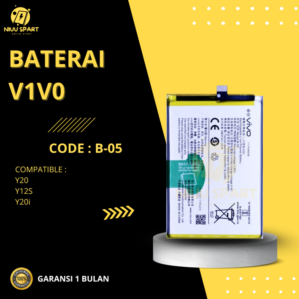 BATERAI BATTERY VIVO B-O5 Y12S / Y20 / Y20I / Y20S DOUBLE [IC POWER] ORIGINAL
