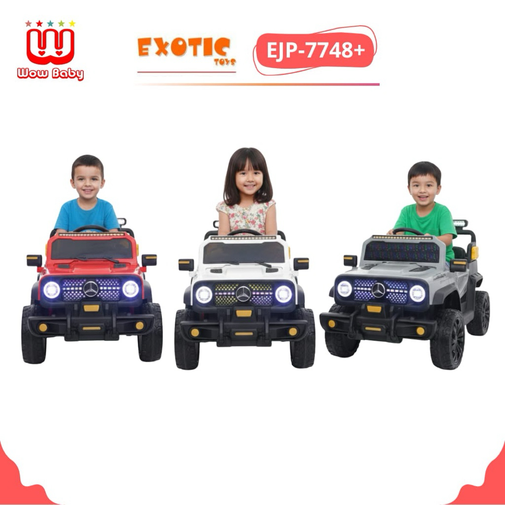 EXOTIC EJP 7748+ // EJP-7707 // EJP-7707+ // EJP-7745 RECHARGEABLE CAR MOBIL AKI MAINAN ANAK