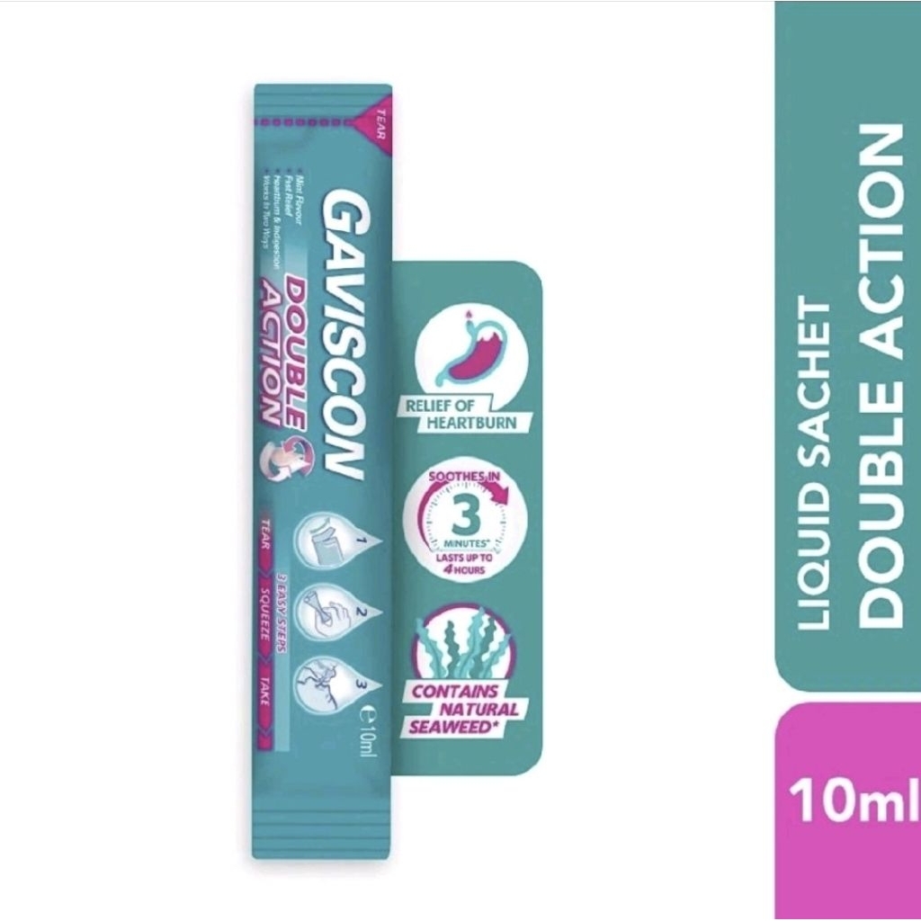 Obat Lambung Cair GavisconDobel Action Sachet 10ml