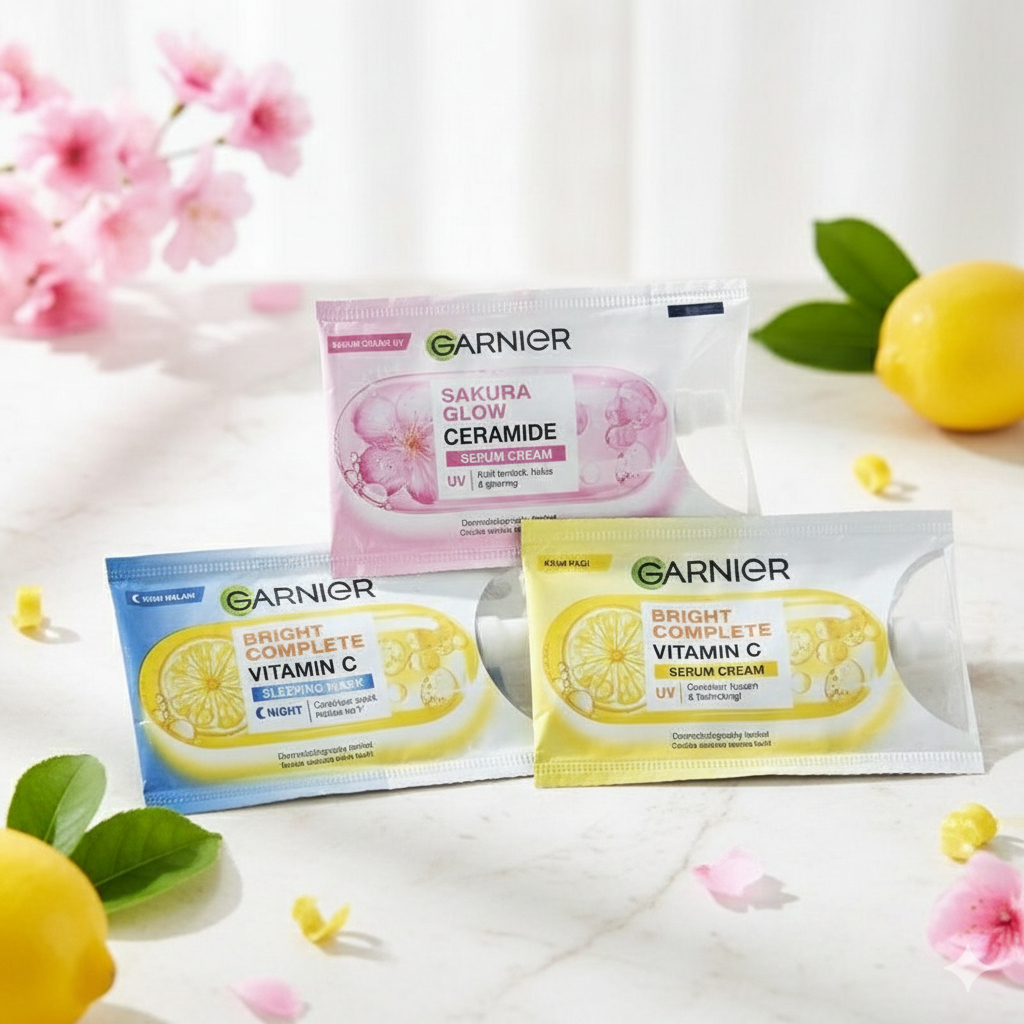 Garnier cream sachet/renceng