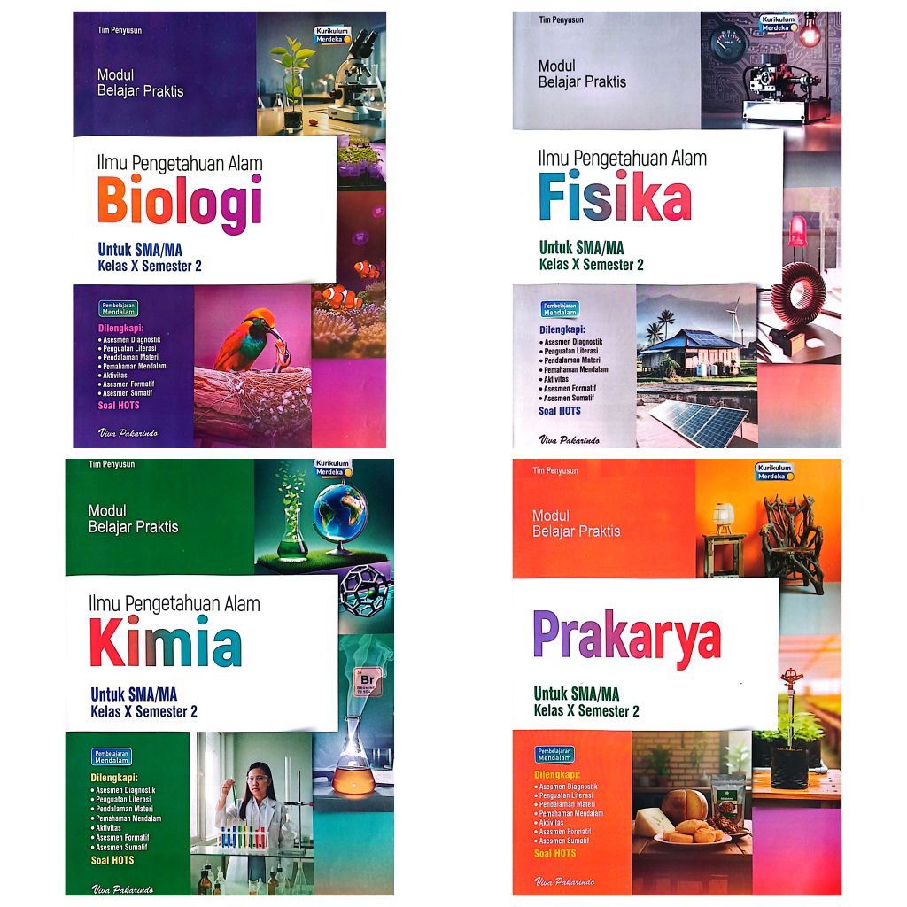 LKS VIVA PAKARINDO SMA MA IPA KELAS 10 BIOLOGI FISIKA KIMIA PRAKARYA SEMESTER 2 GANJIL KURIKULUM MER