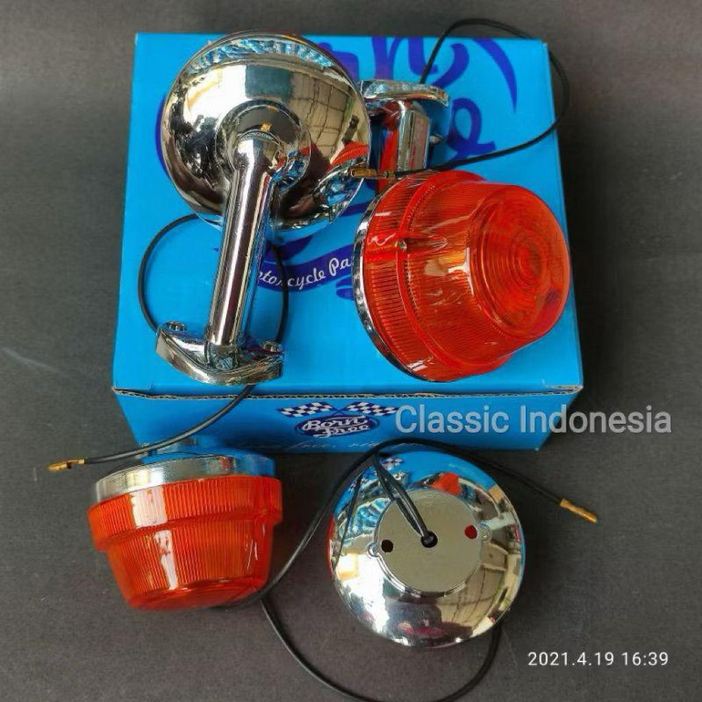 Promo - Lampu sein C70 Set Depan Belakang MERK BornFree variasi