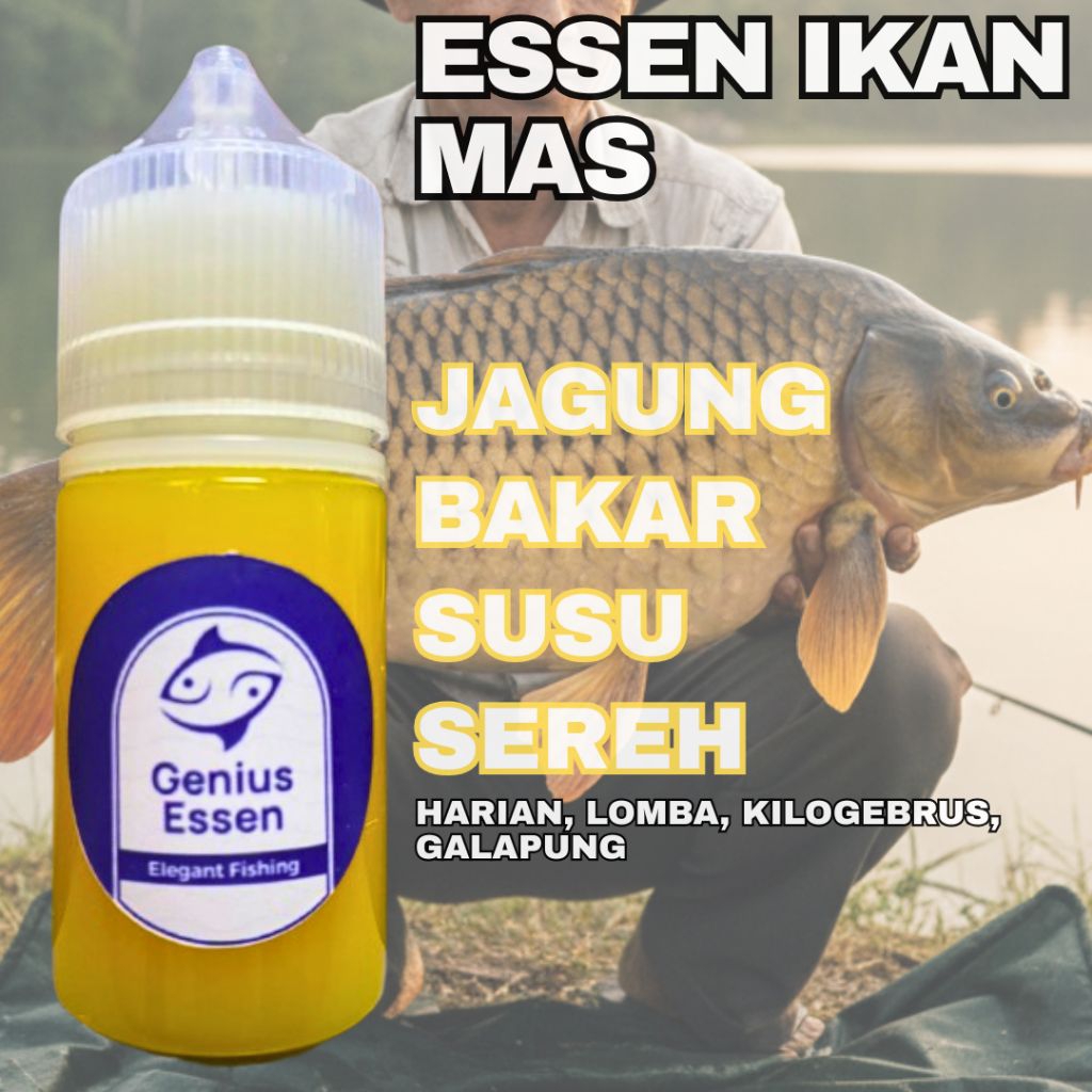 ESSEN IKAN MAS VARIAN JAGUNG BAKAR SUSU SEREH essen ikan mas harian essen ikan mas lomba essen ikan 