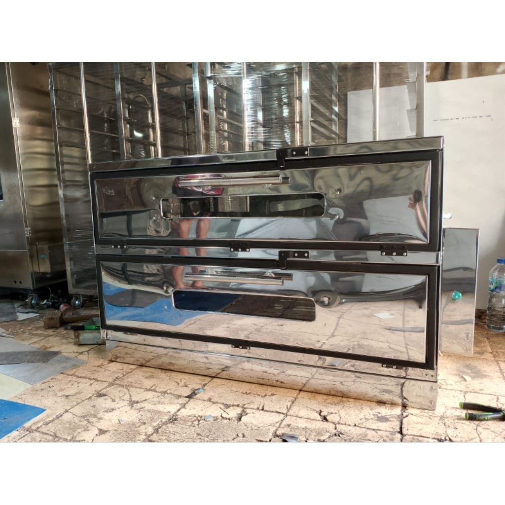 OVEN GAS UKURAN 120×50×70 SUDAH OTOMATIS BAHAN STAINLESS,,KUALITAS D JAMIN BAGUS..