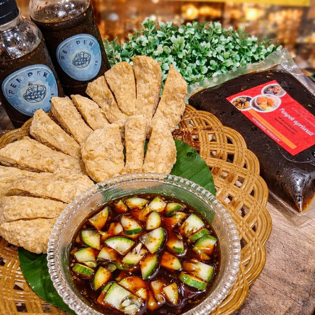 Pempek Kulit Krispi ApriWati Palembang TERLARIS | 1 Pack Isi 10 Pcs | Ikan Tenggiri Asli, Renyah & G