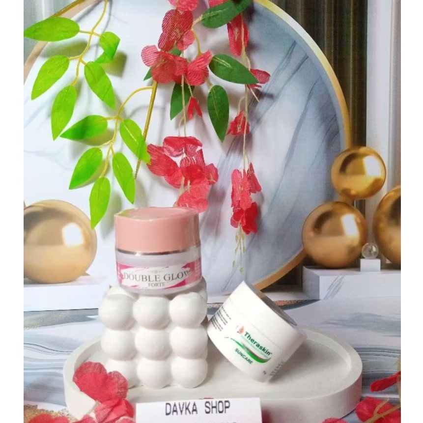 (COD) PAKET HEMAT SIANG MALAM DOUBLE GLOW FORTE GLOWING MAKSIMAL