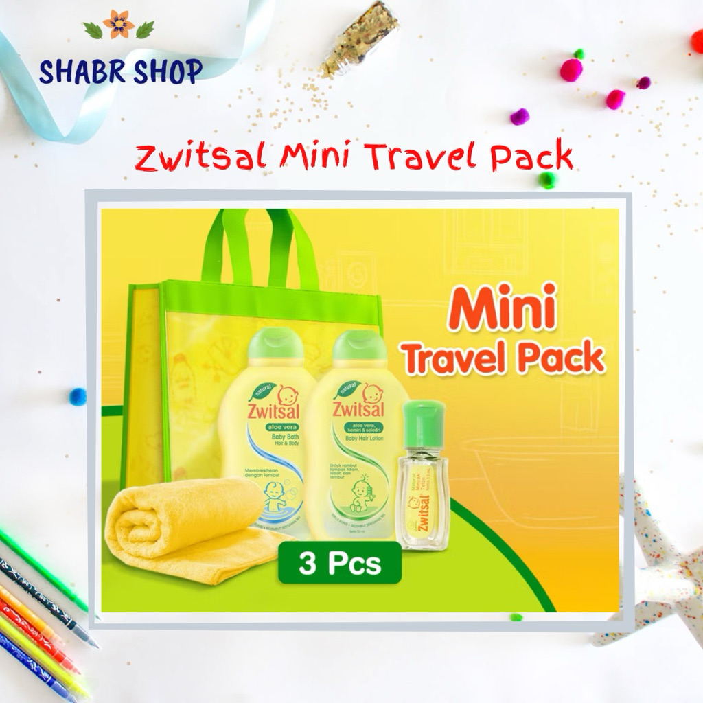Zwitsal Travel Pack Paket Lengkap isi 4 Zwitsal untuk Travelling