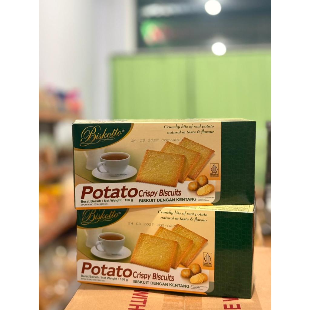 Biskotto Potato Crispy Biscuit - Biskuit Kentang Gurih Renyah 160 Gram