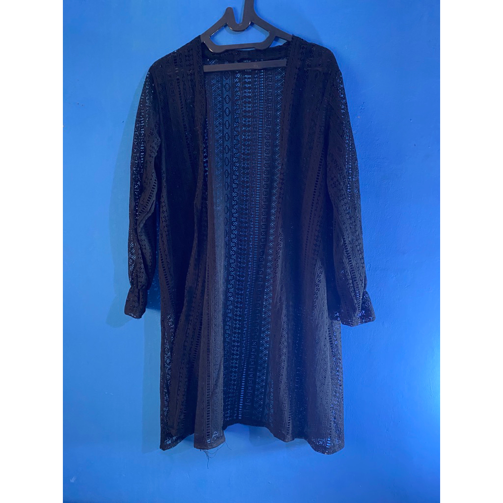 outer brukat cardigan wanita