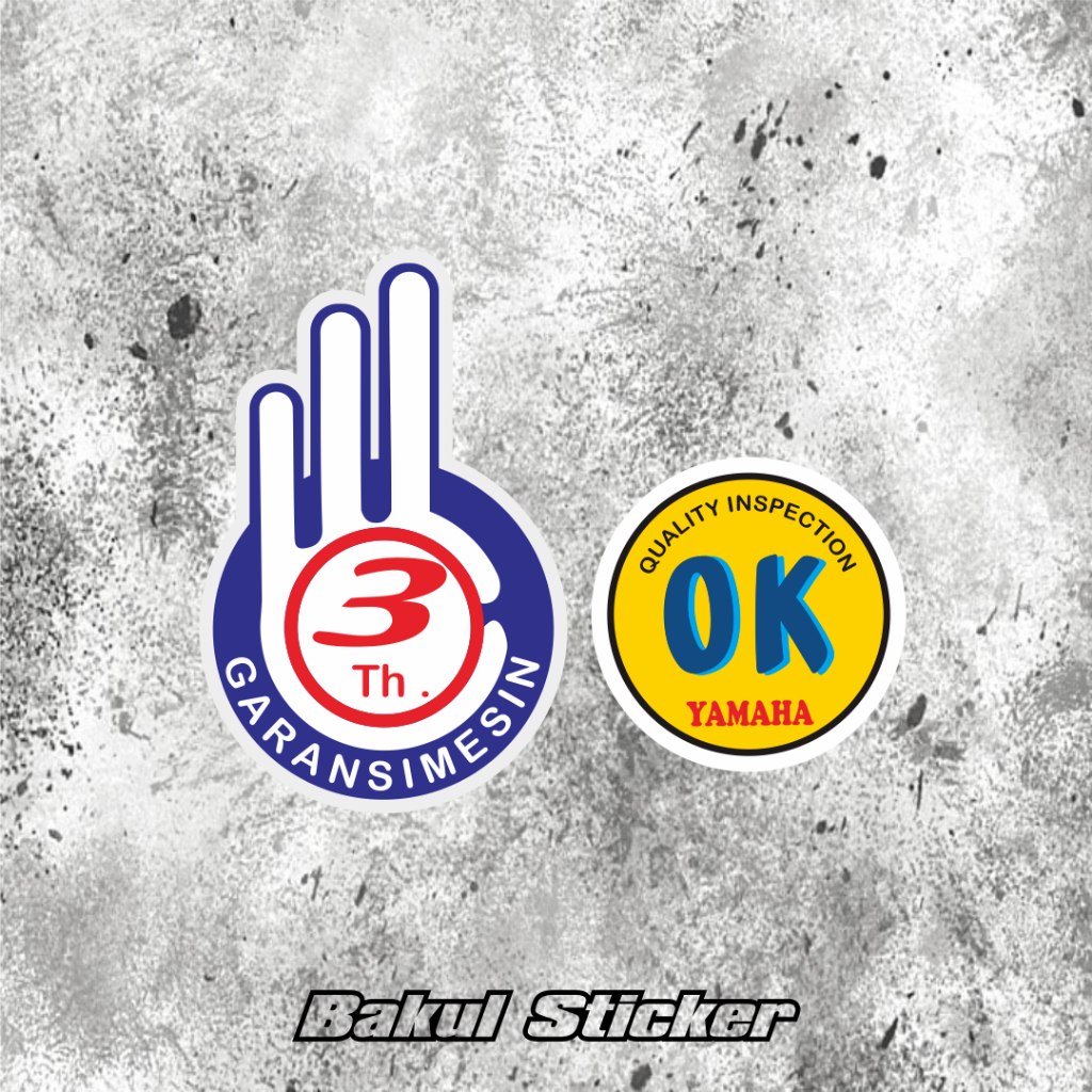 Stiker Garansi 3 TAHUN YAMAHA Stiker Ok Yamaha