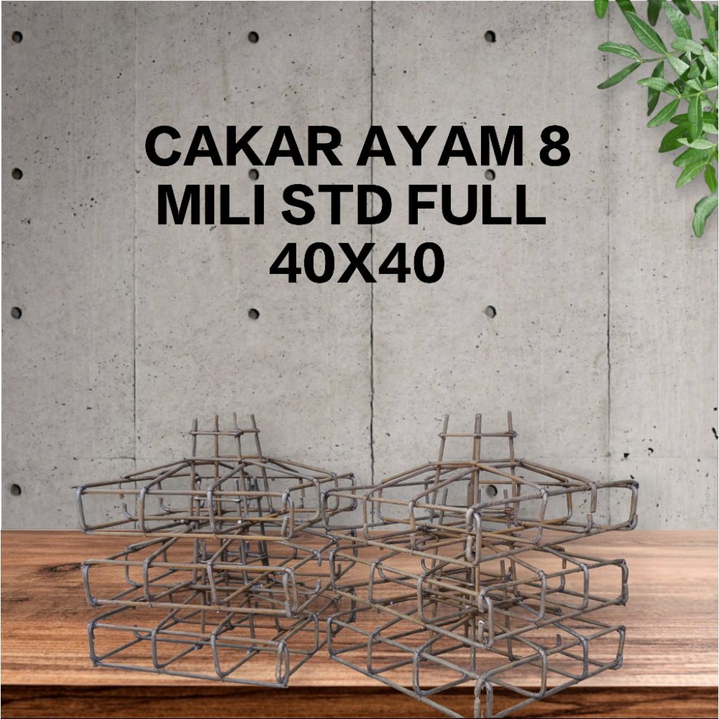 CAKAR AYAM 40X40 BESI 8 POLOS STD