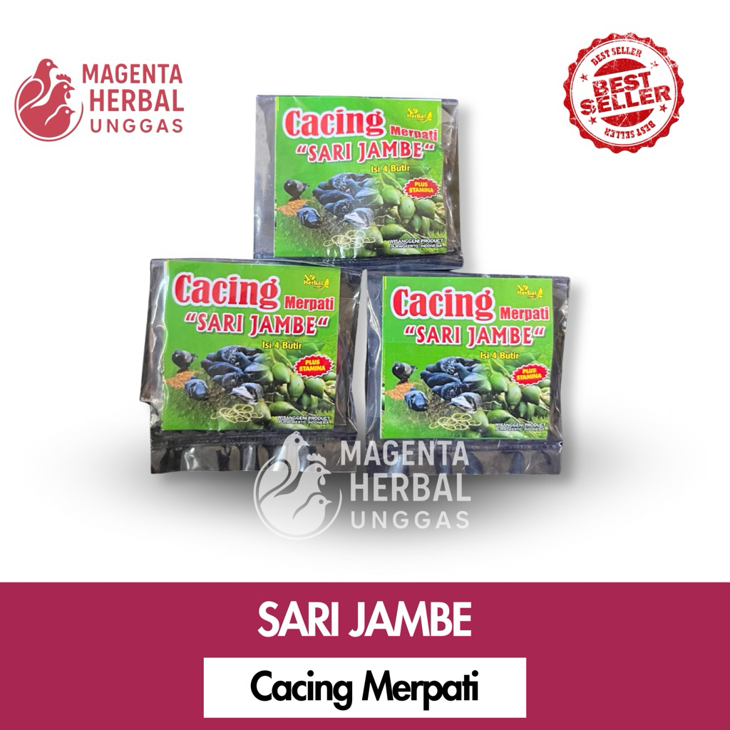 Cacing Merpati Sari Jambe Plus Stamina 100% Herbal | Obat cacing merpati