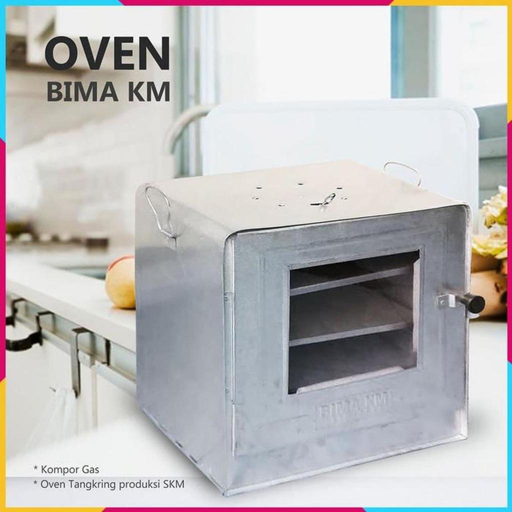 BIMA KM Oven Kompor Tangkring Bima 2 Susun Dengan Loyang / Oven Kue Kompor Tebal Anti Karat 2 SUSUN