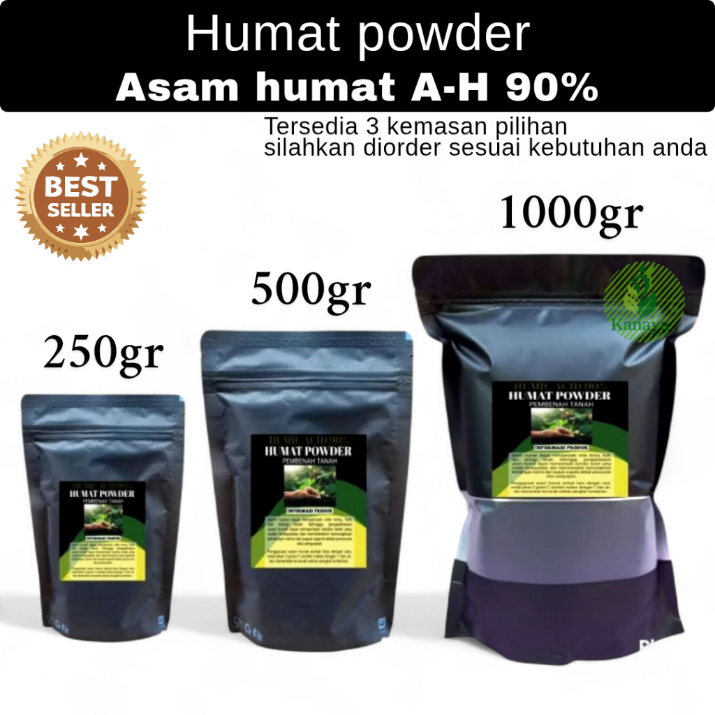 Pupuk Asam Humat Pembenah Tanah Original untuk tanaman Cabai Padi dan lainnya tersedia kemasan 250gr