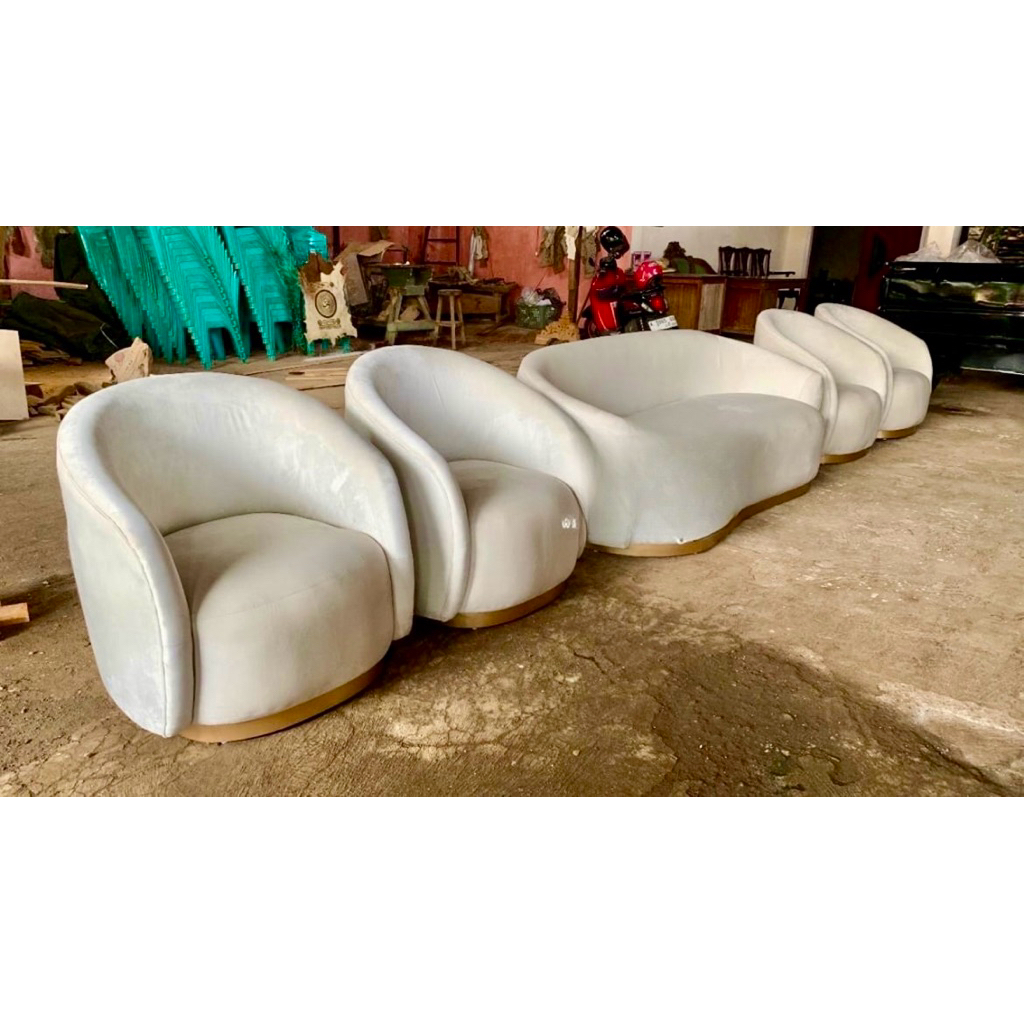 armchair / sofa pelaminan premium / sofa pengantin bludru