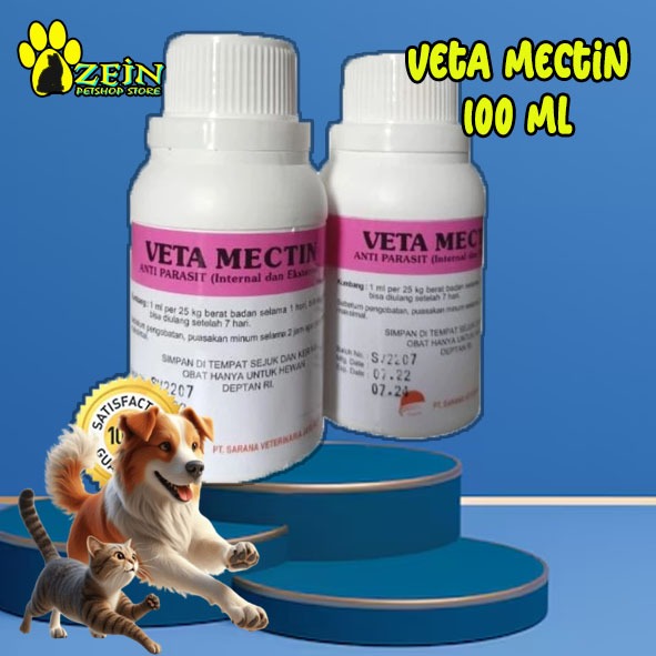 Veta Mectin 100 ml - Ivermectin Oral 10% 100 ml - Obat Parasit Oral - Veta Mectin 100 ml - Ivermecti
