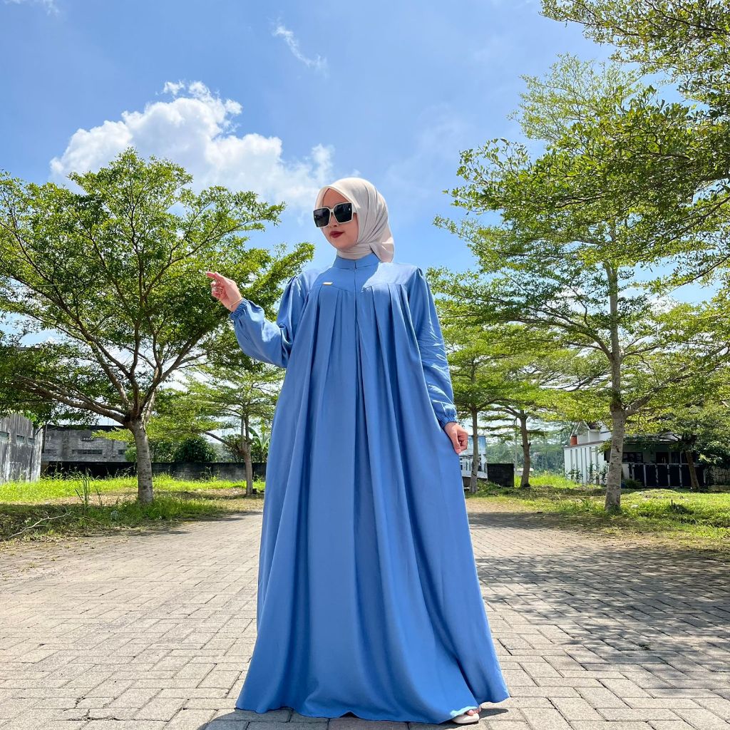 Syifa Zakia-Soraya Gamis  lebaran 2026 bahan Rayon twill premium