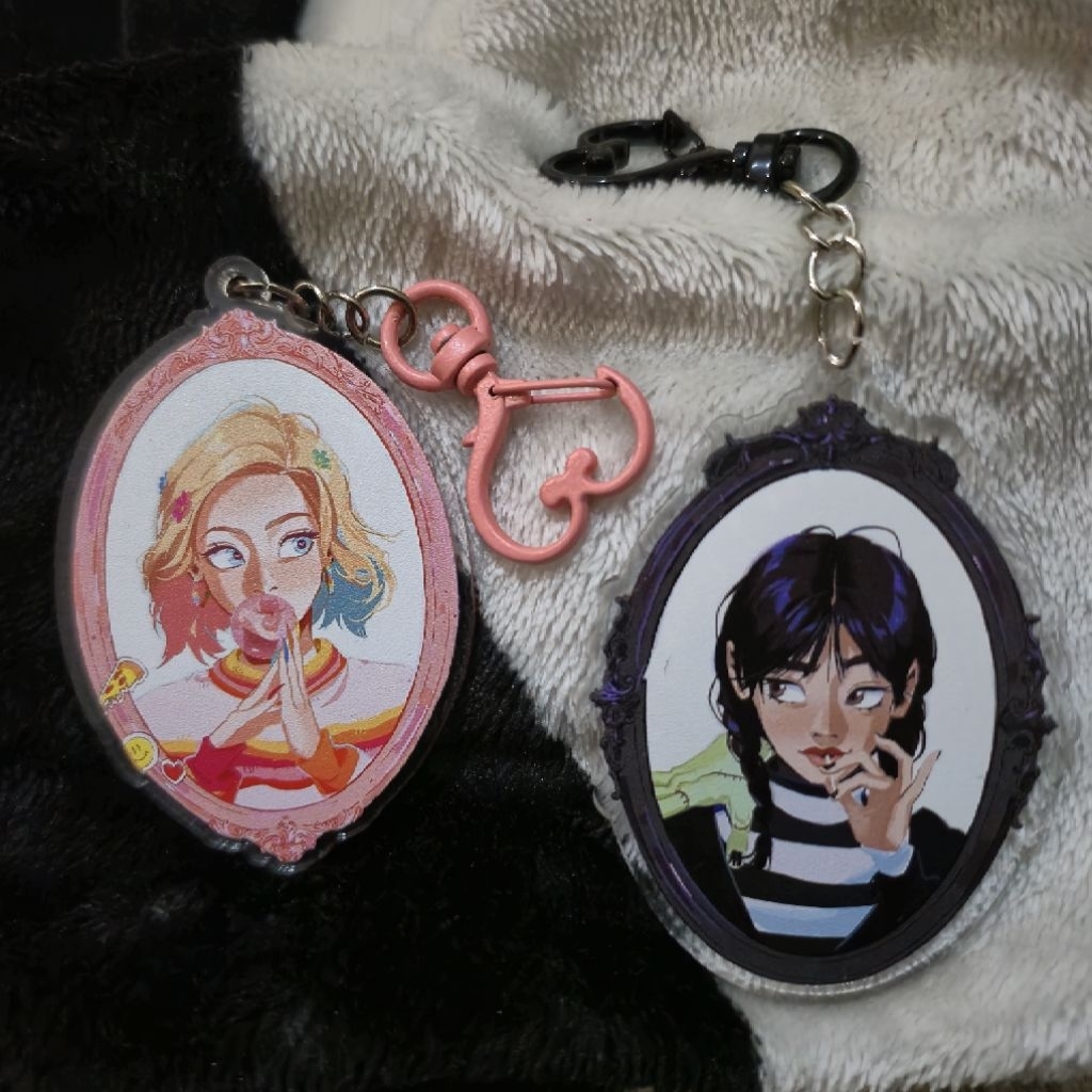 keychain Wednesday Addams & Enid Sinclair