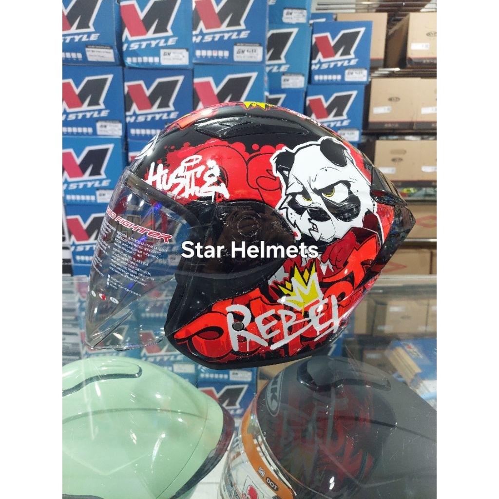 Helm NHK R1 Elite Motif Mural Black / Orange