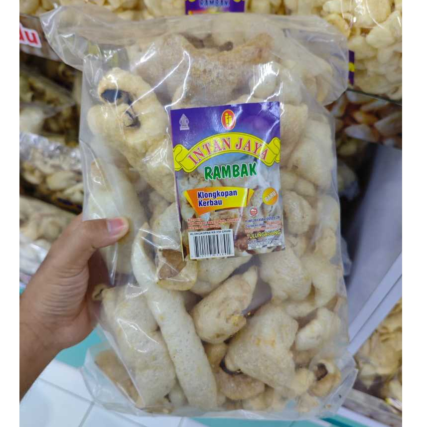Kerupuk Rambak Klonngkopan Kerbau Matang Intan Jaya 250gr Asli Tulungagung | Renyah Gurih Halal