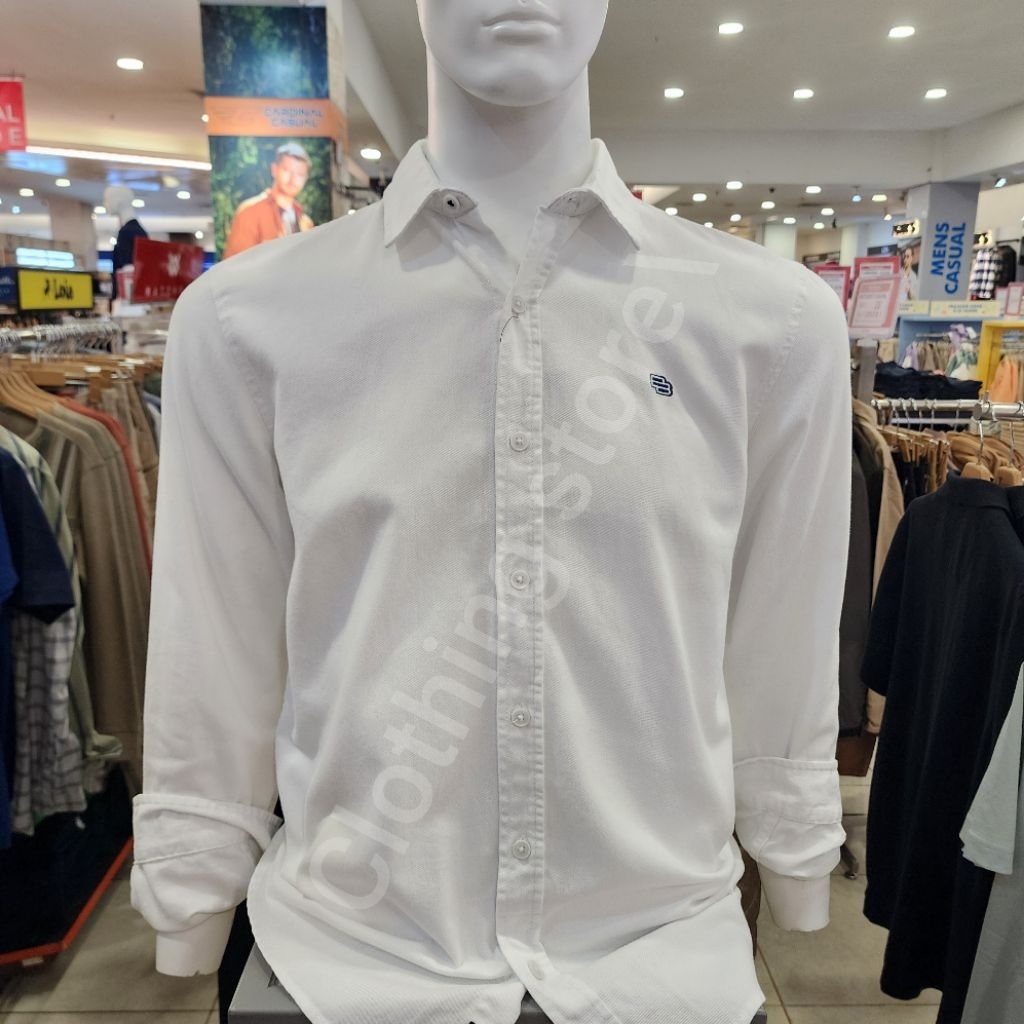 BOMBBOOGIE ORIGINAL kemeja pria lengan pendek putih 24959b5WT