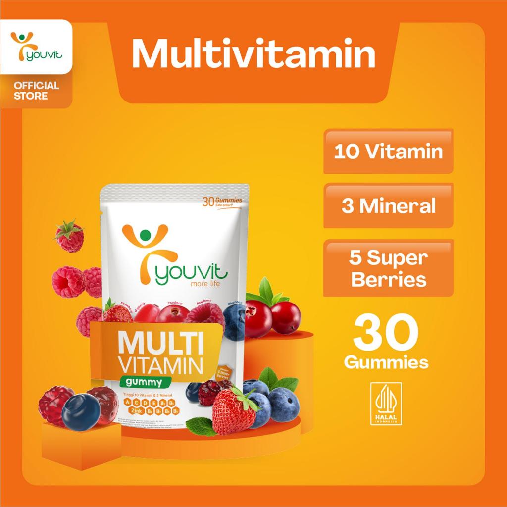 Youvit Multivitamin Gummy Dewasa 30 Hari