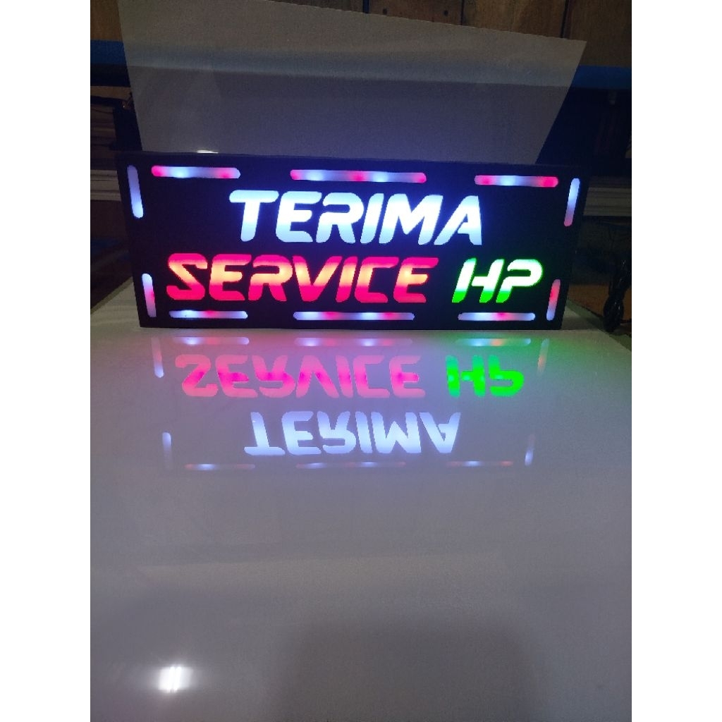 Lampu terima servis hp/ Lampu warna / lampu hias / lampu rgb / lampu iklan / lampu / lampu bisa cust