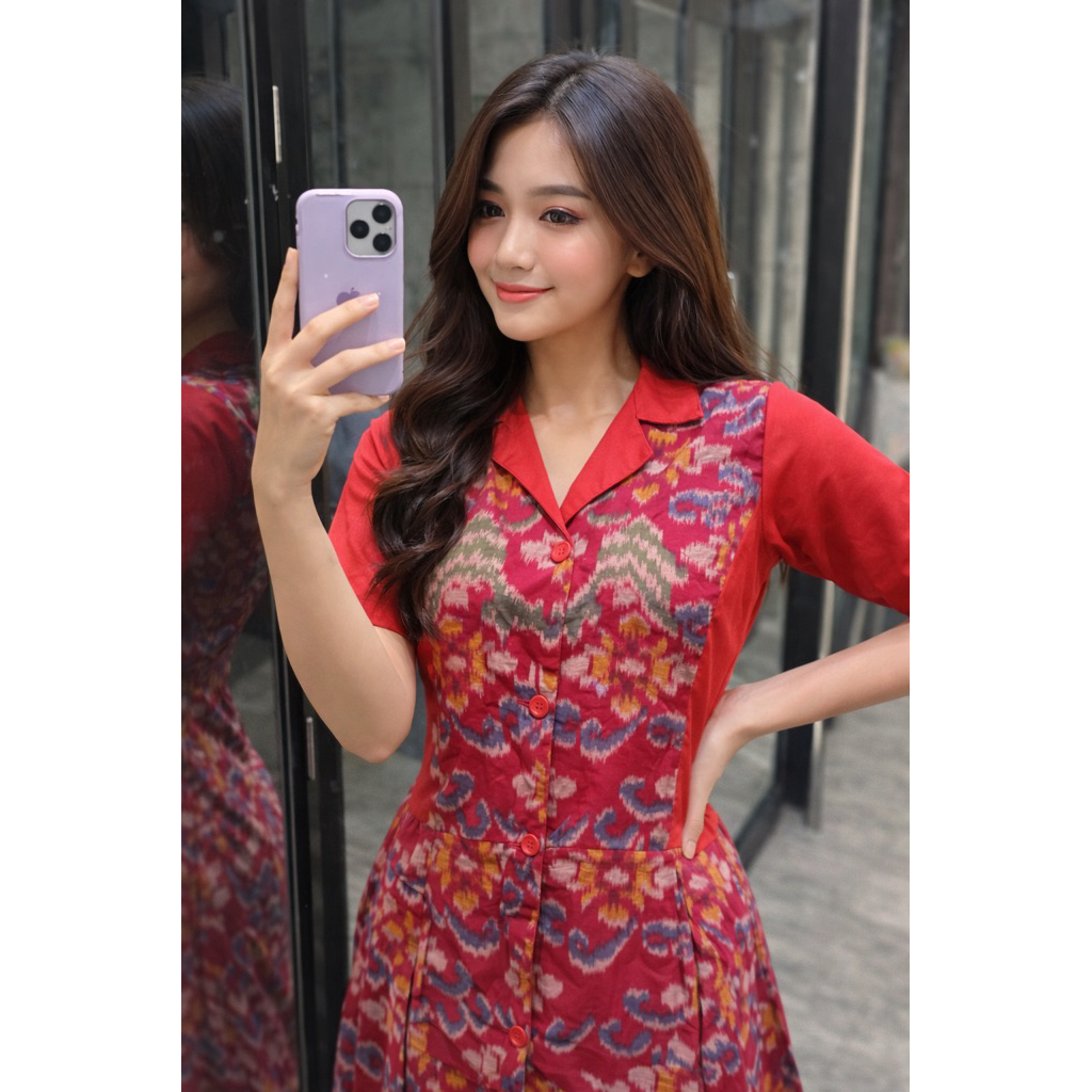 Atasan Tenun endek wanita || Anindita Blouse