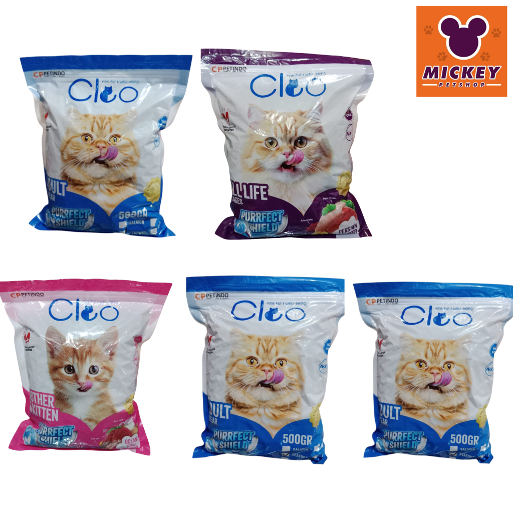 Makanan kucing Cleo 500 gram