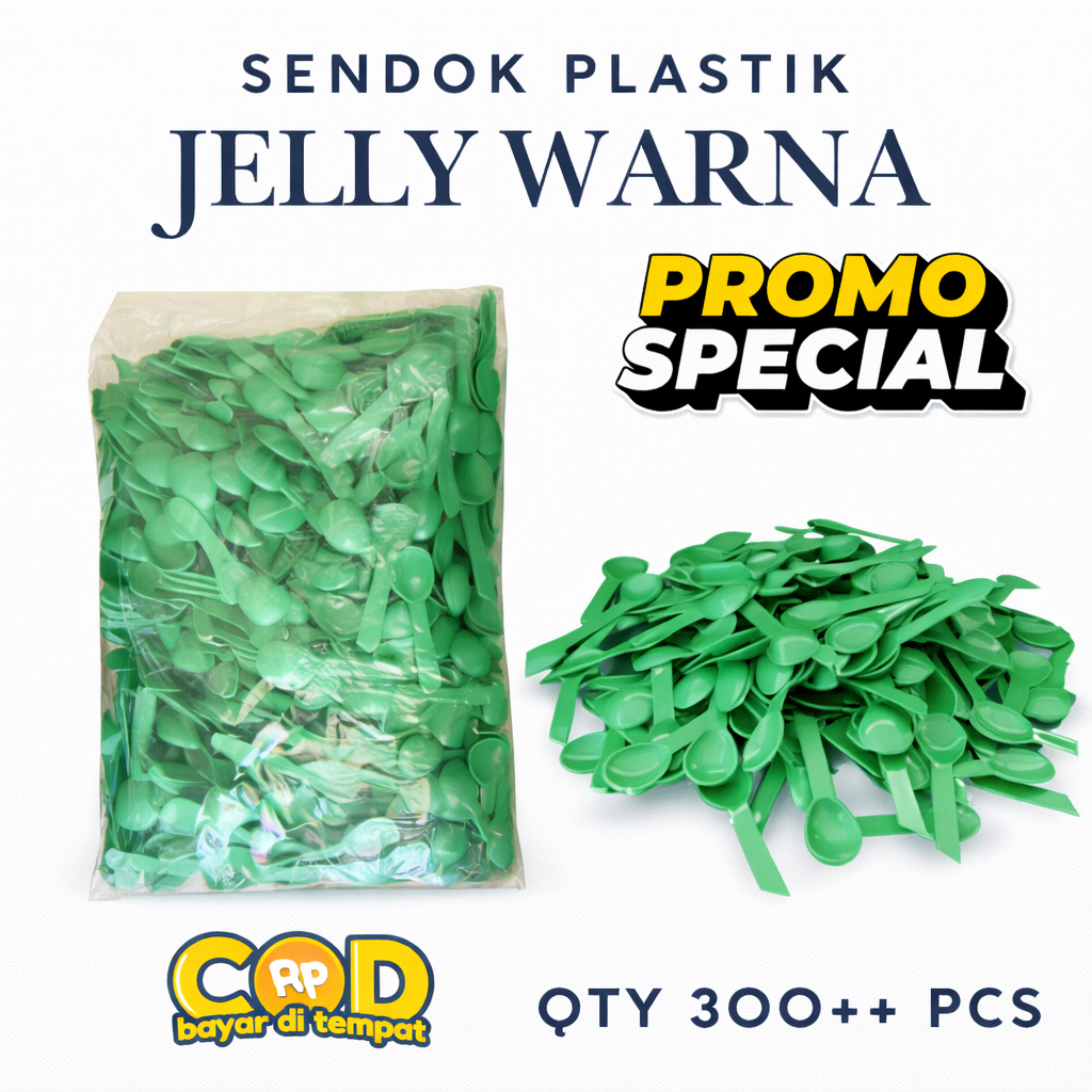 [1 kilo] Sendok Jely Plastik Kecil Kiloan