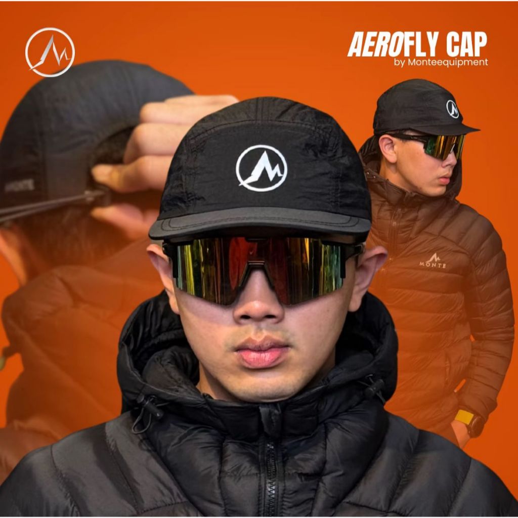 MONTE EQUIPMENT AEROFLY RUNNING CAP - Topi Pria Dewasa Stylish & Modern untuk pria dan wanita topi o