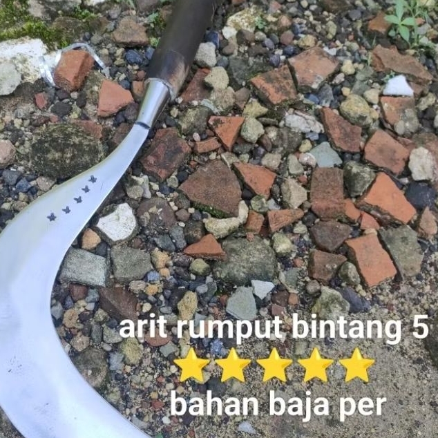 alat pertanian arit rumput bintang lima