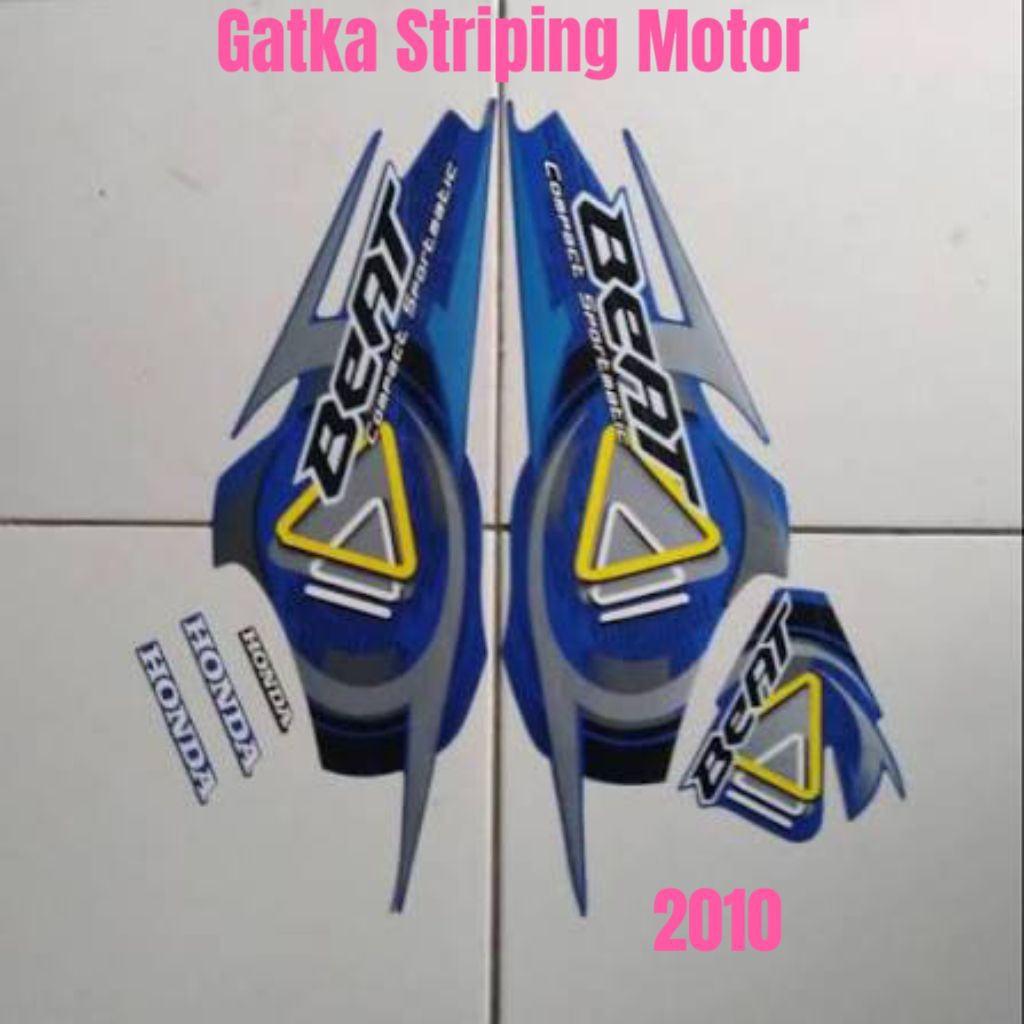 Beat Tahun 2010 Full body biru