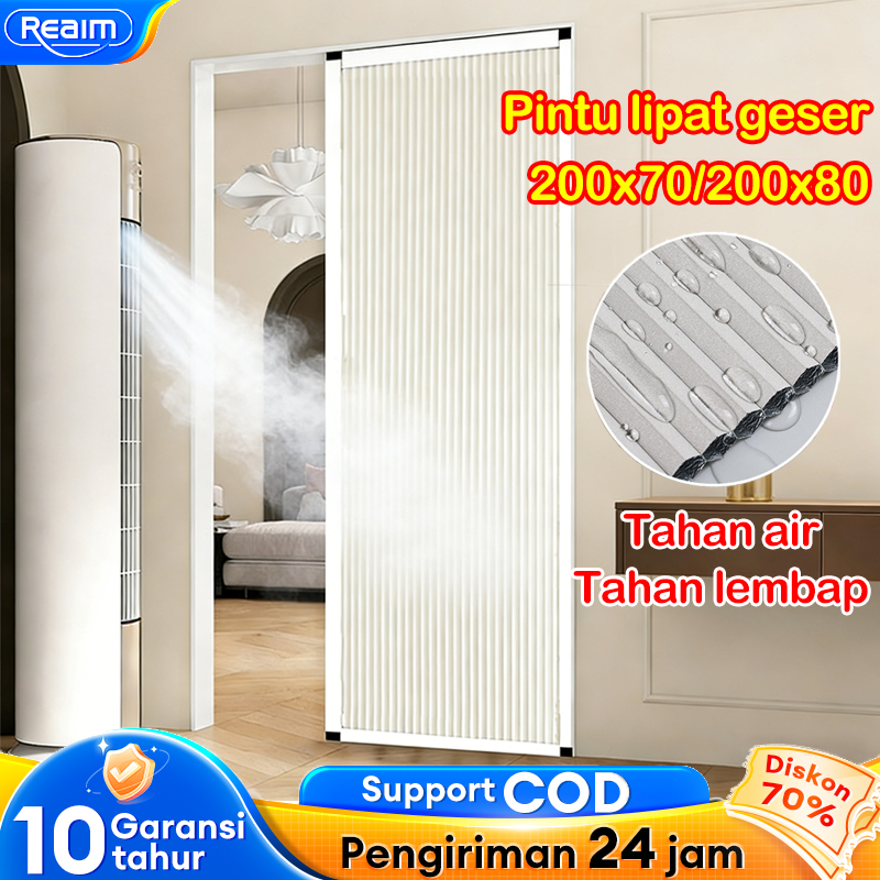 [Anti Tikus] pintu lipat geser sliding sarang lebah folding door pintu kamar mandi Ukuran 80/70*200c