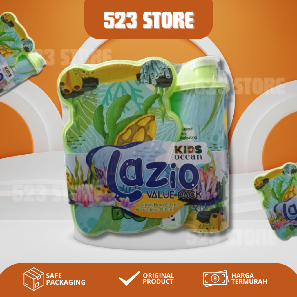 Lunch Box Set Lazio Kotak Makan Dan Botol Tempat Makan Anak Set