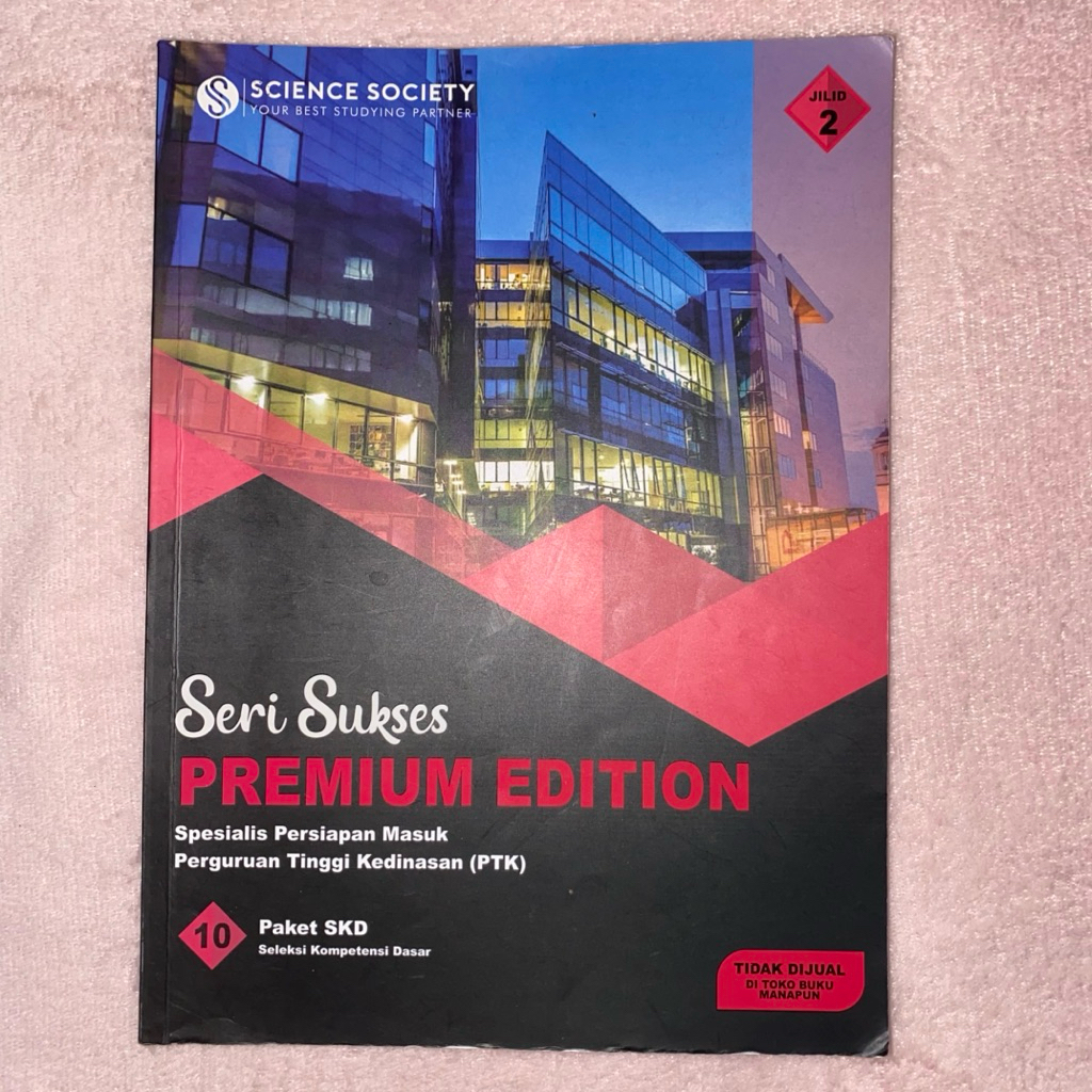 (PRELOVED) Buku Science Society SPMB PKN STAN & Perguruan Tinggi Kedinasan (PTK) Seri Sukses Premium