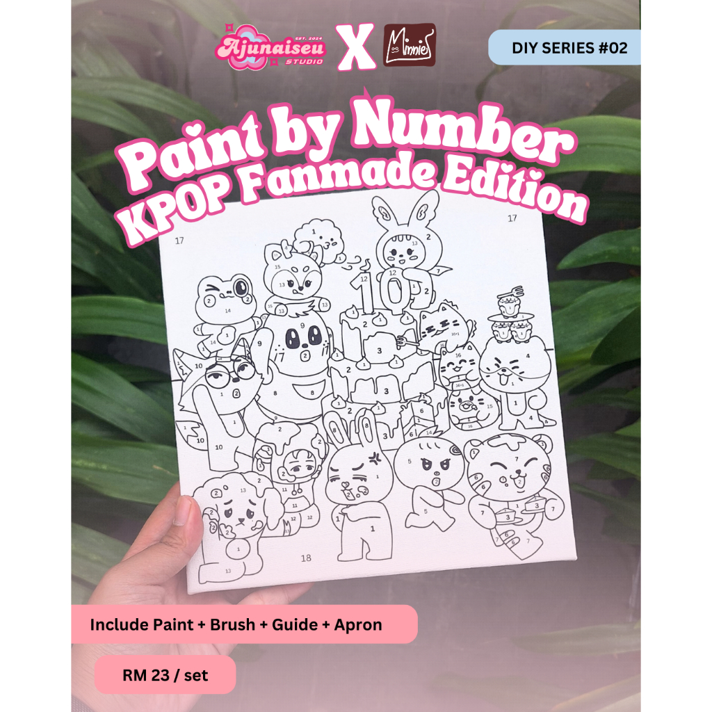 PAINT BY NUMBER SEVENTEEN / PAINT BY NUMBER KPOP / CANVAS LUKIS KPOP