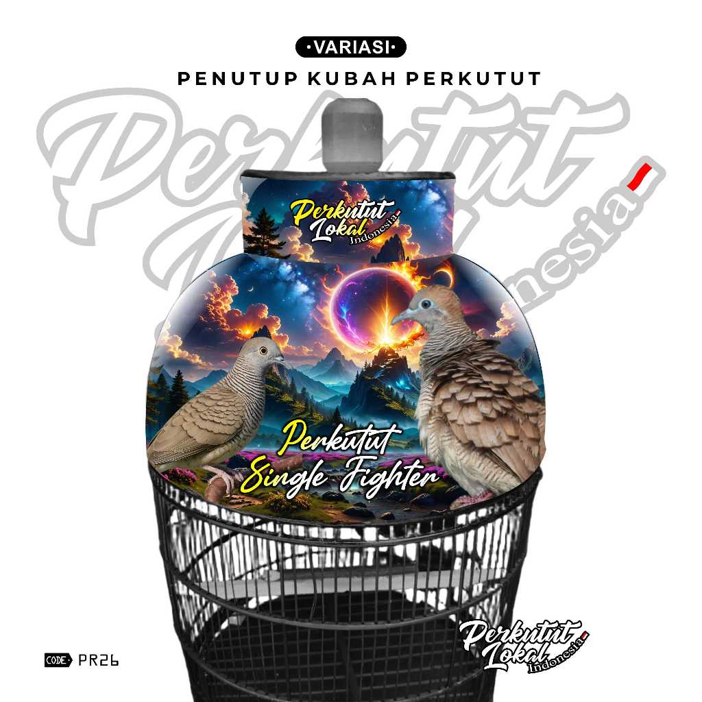 Penutup Kubah Sangkar Perkutut Kain Penutup Atas Perkutut PR26