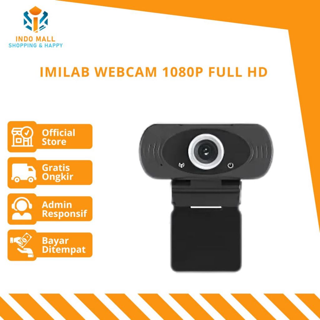 Imilab Webcam 1080P Full HD Imilab Web Camera Built-in Microphone Indomall