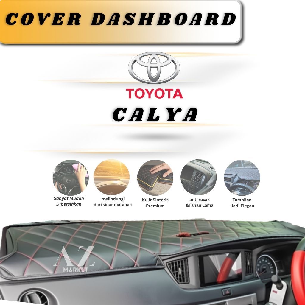 Cover Alas Dashboard Mobil Calya Pelindung Dashboard Mobil Berbahan Kulit Premium
