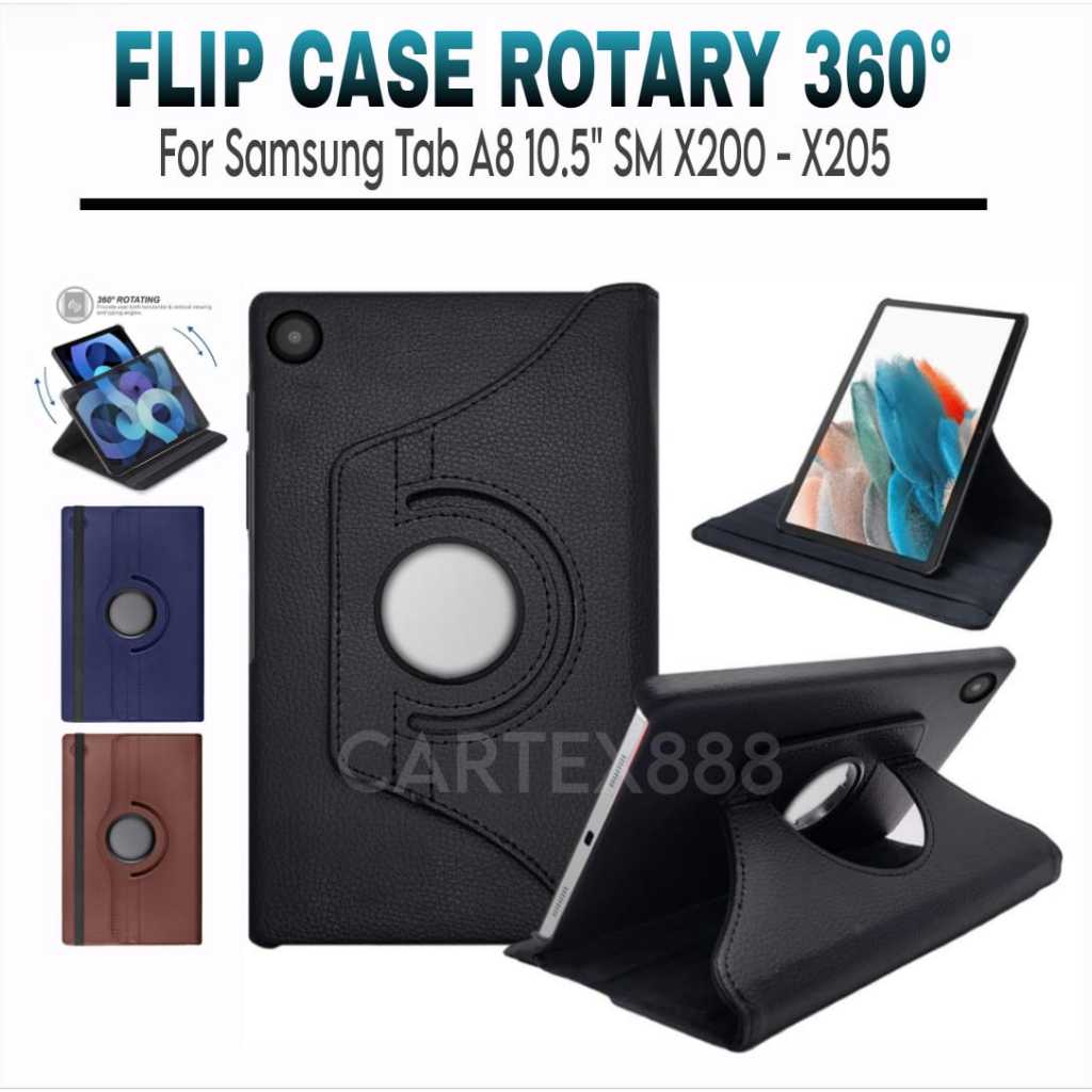 Case Rotary Samsung Tab A8 10.5"inch Wifi LTE 2021 / X200 / X205 / samsung tab a8 2021 / case samsun