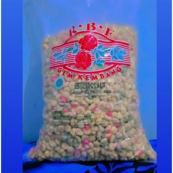 Kue Gem Kembang/ Gem Rose/ Kue Biskuit Gula/Kemasan Ball 4 KG