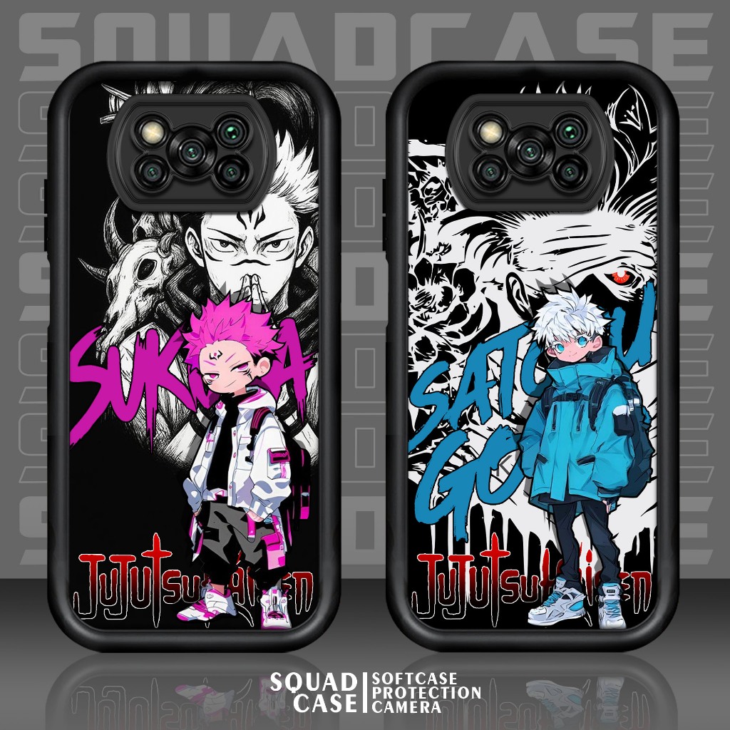 Case POCO X3 X3 PRO X3 NFC Motif [ ANIME1 ] Cover Handhphone Casing Softcase Glossy Anti Jamur