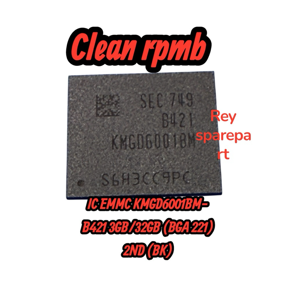IC EMMC KMGD6001BM-B421 3GB/32GB (BGA 221) 2ND jos mantul