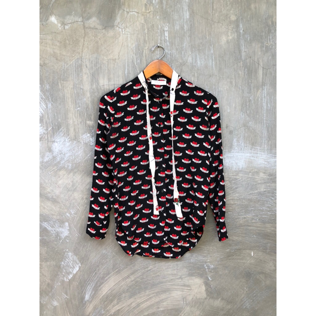 Sandro Paris Heart Print Women Shirt