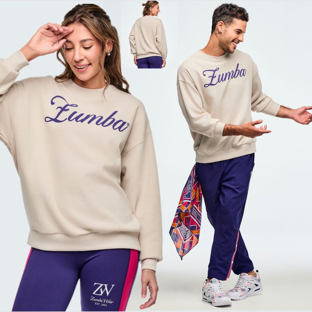 SWEATSHIRT ATASAN ZUMBA WEAR ORIGINAL OFFICIAL , CLASS OF 2001 EDITION